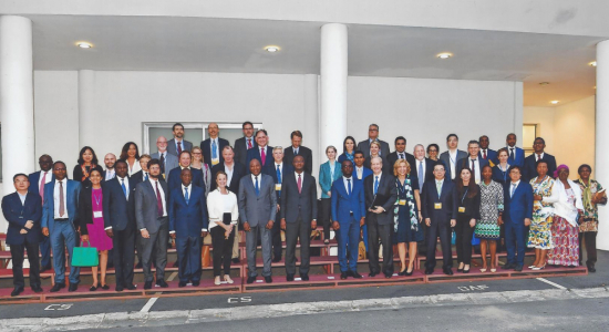 Côte d’Ivoire Prime Minister Amadou Gon Coulibaly meets with 20-20 members in Abidjan. October 2018.  